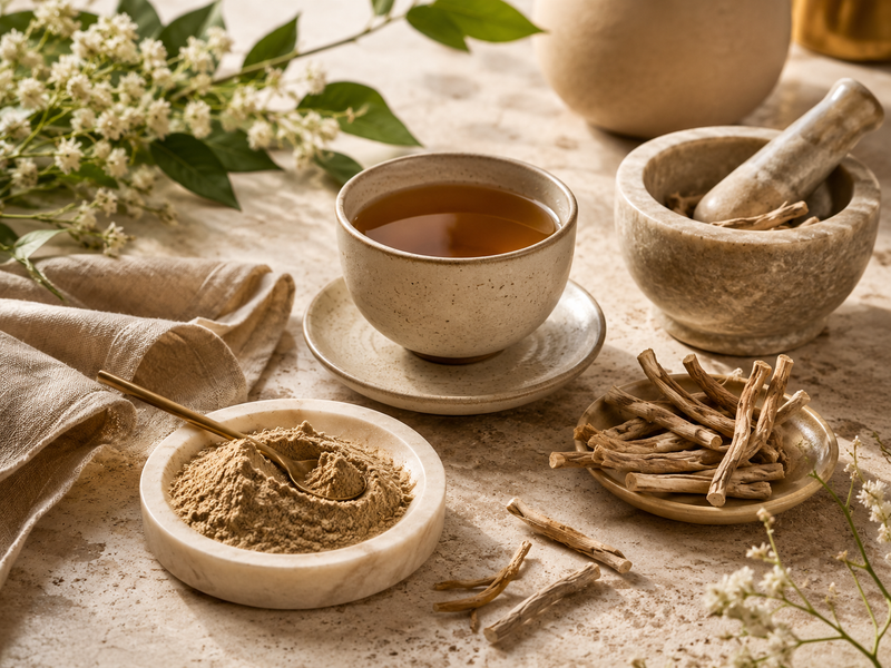 cup of tea with spices 