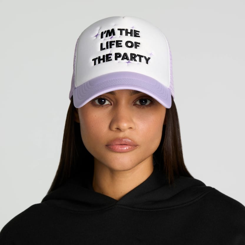 Life of The Party Trucker Hat lifestyle image