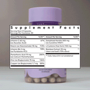 gif of lemme grow capsule bottle with supplement facts in front.