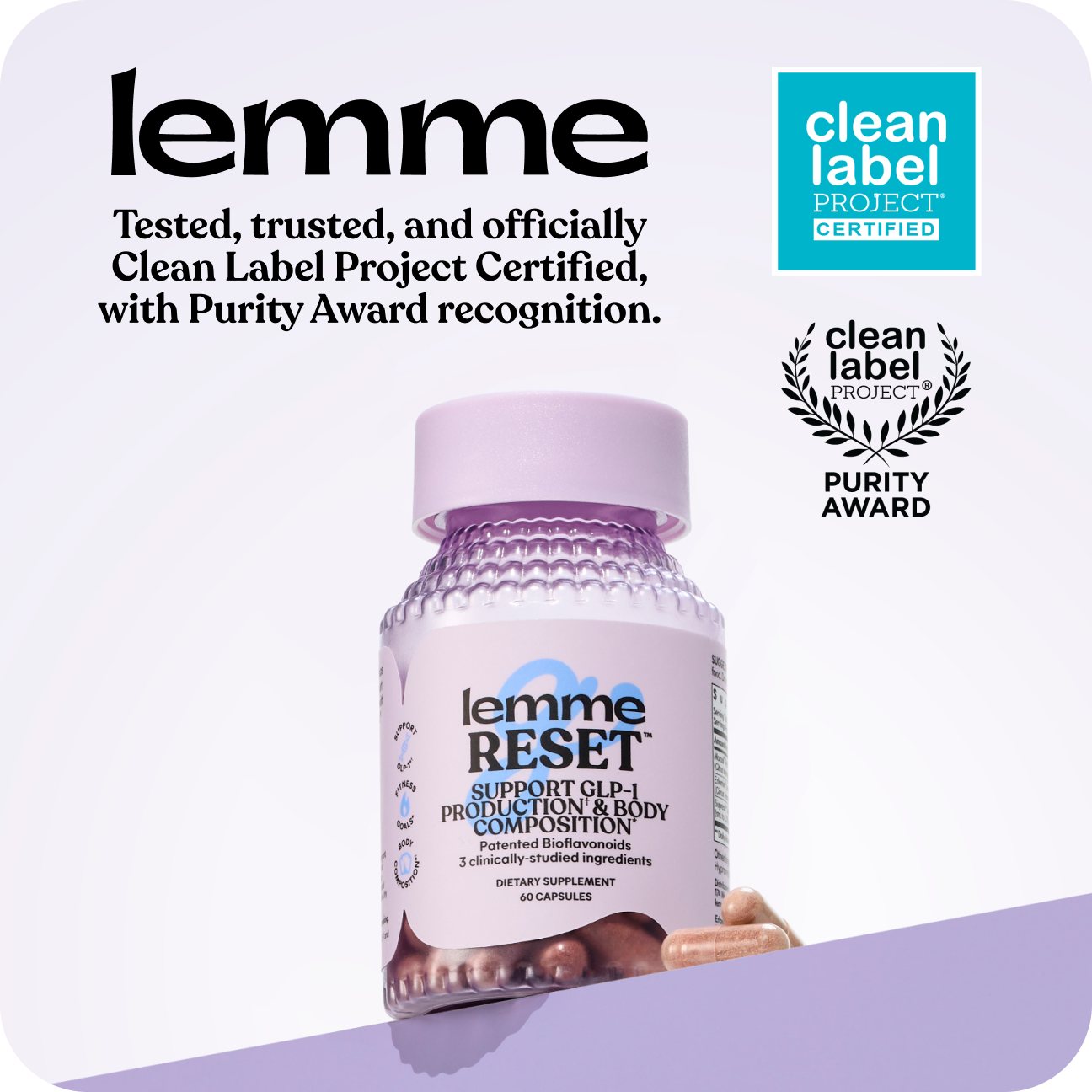 Lemme Reset™ GLP-1 Production Support Capsules Lemme Reset™ GLP-1 Production Support Capsules