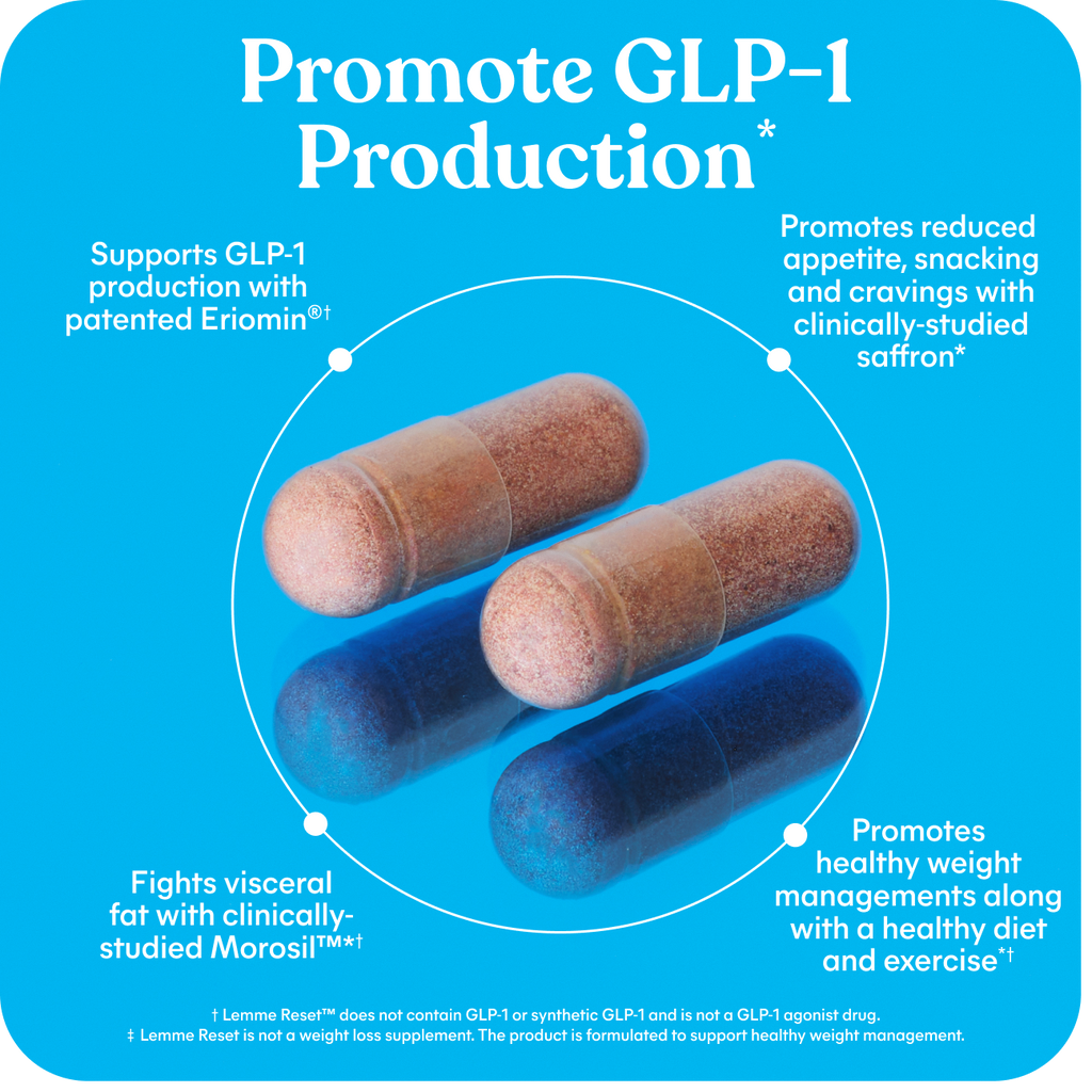 Lemme Reset™ GLP-1 Production Support Capsules Lemme Reset™ GLP-1 Production Support Capsules