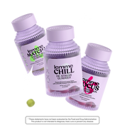 Lemme Chill de-stress gummies packaging on a white background