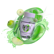 Lemme Creatine body toning gummies with green apple slices on a white background